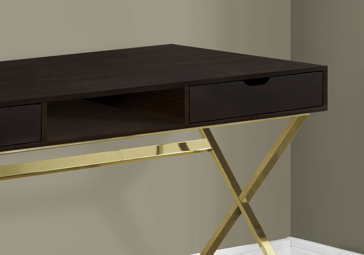 Computer Desk For Home Office, Laptop, Storage Drawers, Contemporary & Modern - Espresso