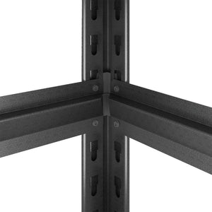 Industrial 5-Tier Adjustable Shelving Unit With Pegboard Heavy-Duty Storage