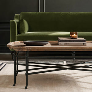 Foundry 55" Solid Block Plinth Coffee Table Heritage Light