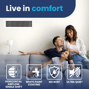 AC Register Vent Cover - Adjustable Aluminum HVAC Grille