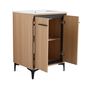 Modern Bathroom Vanity Base With Basin And Storage Cabinet
