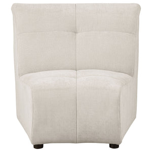Oliver - 5 Piece Upholstered Sectional Sofa With Curved Silhouette - Ivory