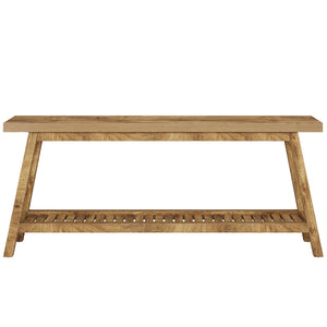 Extra Long Console Table With 2 Tier Open Storage