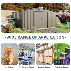 Campcraft 10x12ft Color Steel Plate Storage Shed
