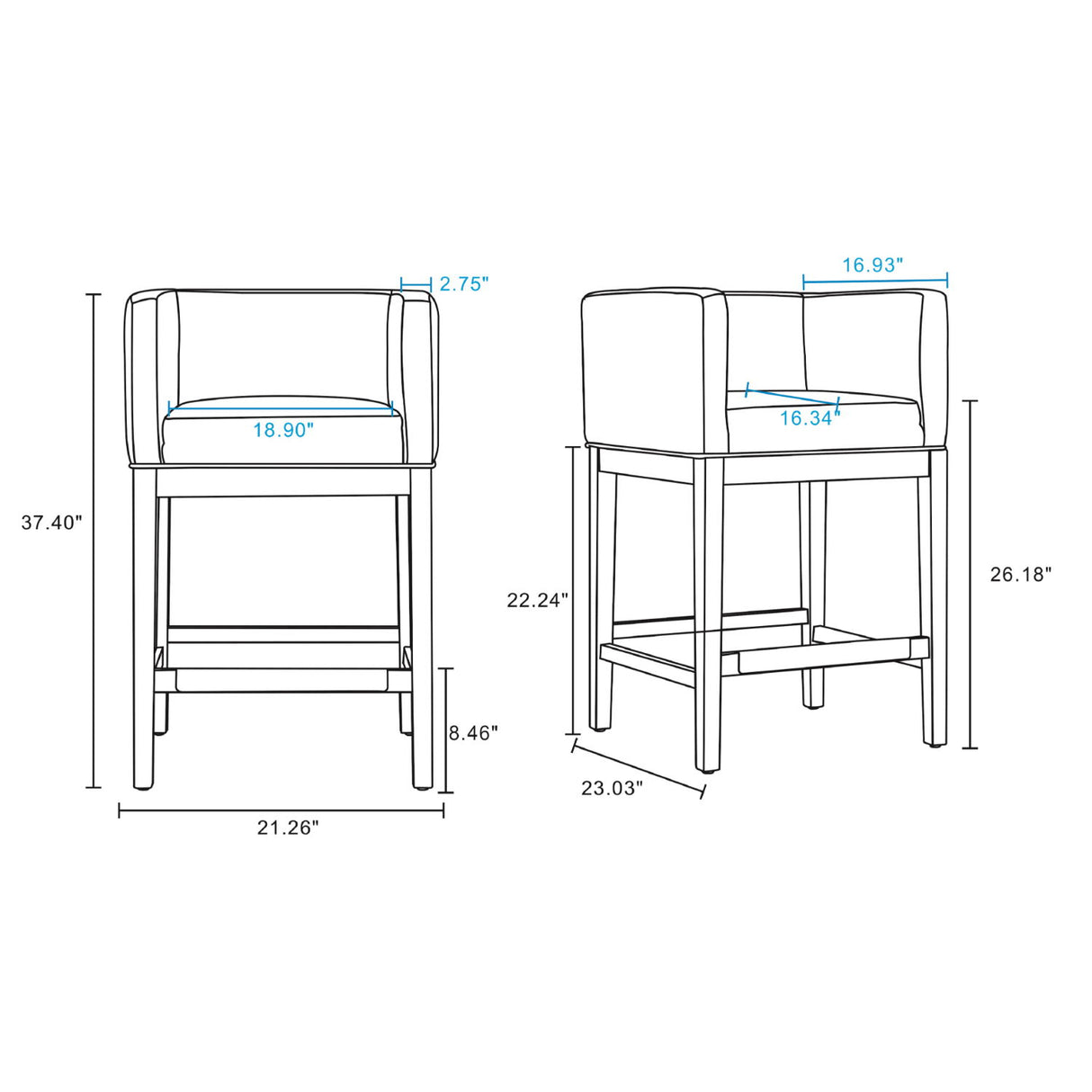 Kingsley - Counter Stool