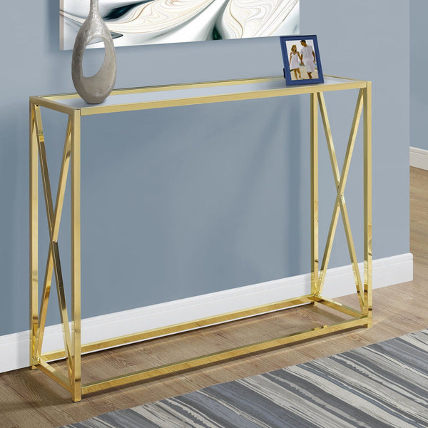 Accent Console Table For Entryway, Contemporary & Modern - Gold - Best Buy Furniture