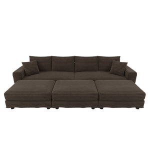 Modern Comfy Upholstered Sofa Cloud Couch & Deep Seat Couches