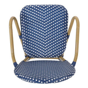 Outdoor PE Rattan and Aluminum 3 Piece French Bistro Set