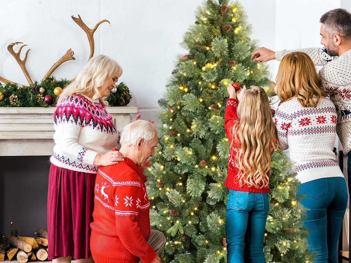 5FT Pre-Lit Artificial Christmas Tree