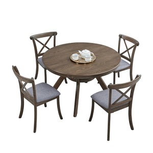 47.24'' Round Rubber Wood Dining Table