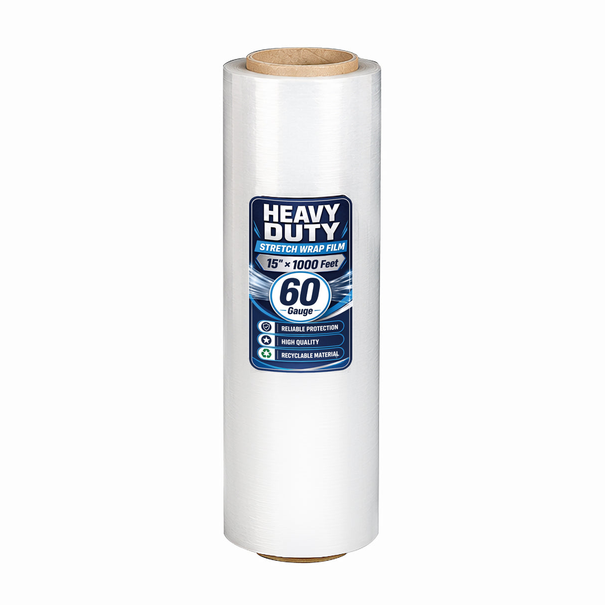 Stretch Wrap Film Roll, 1000ft Industrial Strength