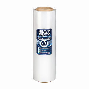 Stretch Wrap Film Roll, 1000ft Industrial Strength
