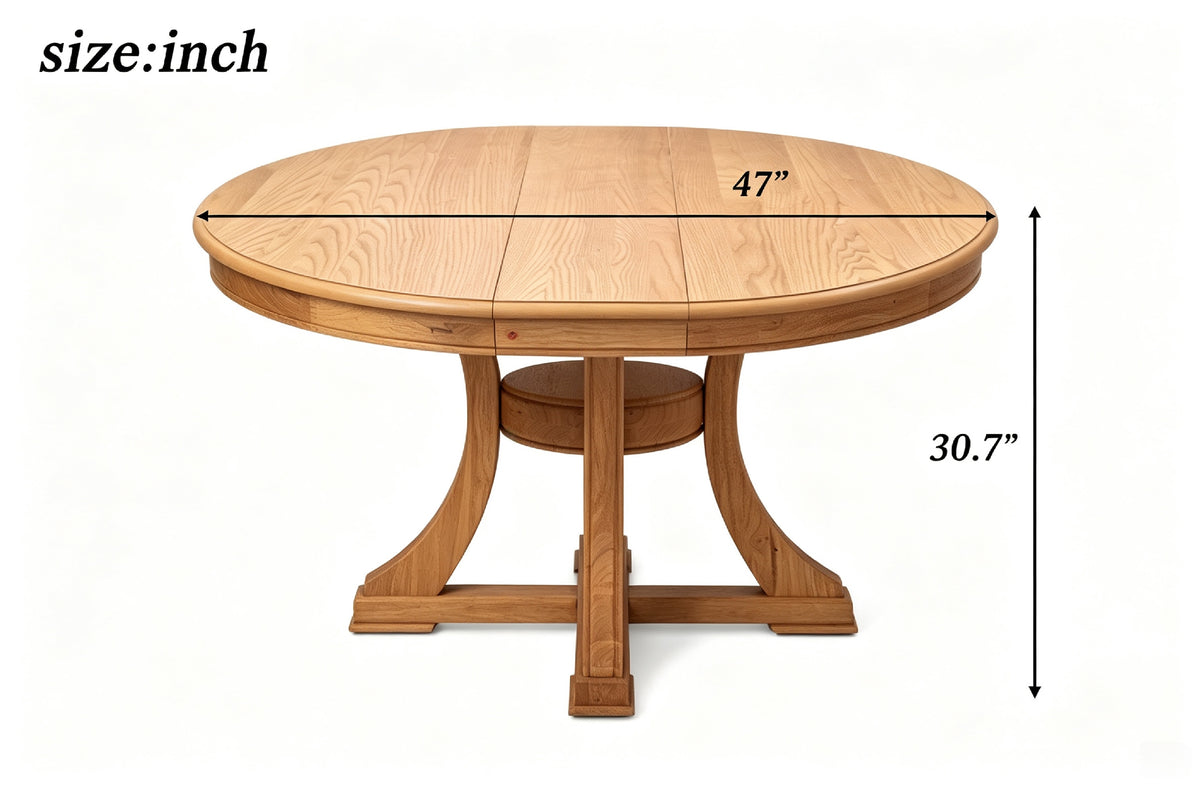 7-Piece Retro Functional Dining Table Set