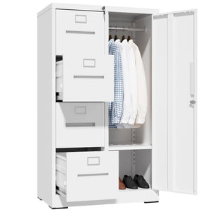 Storage Vertical Filing Cabinet With Lock