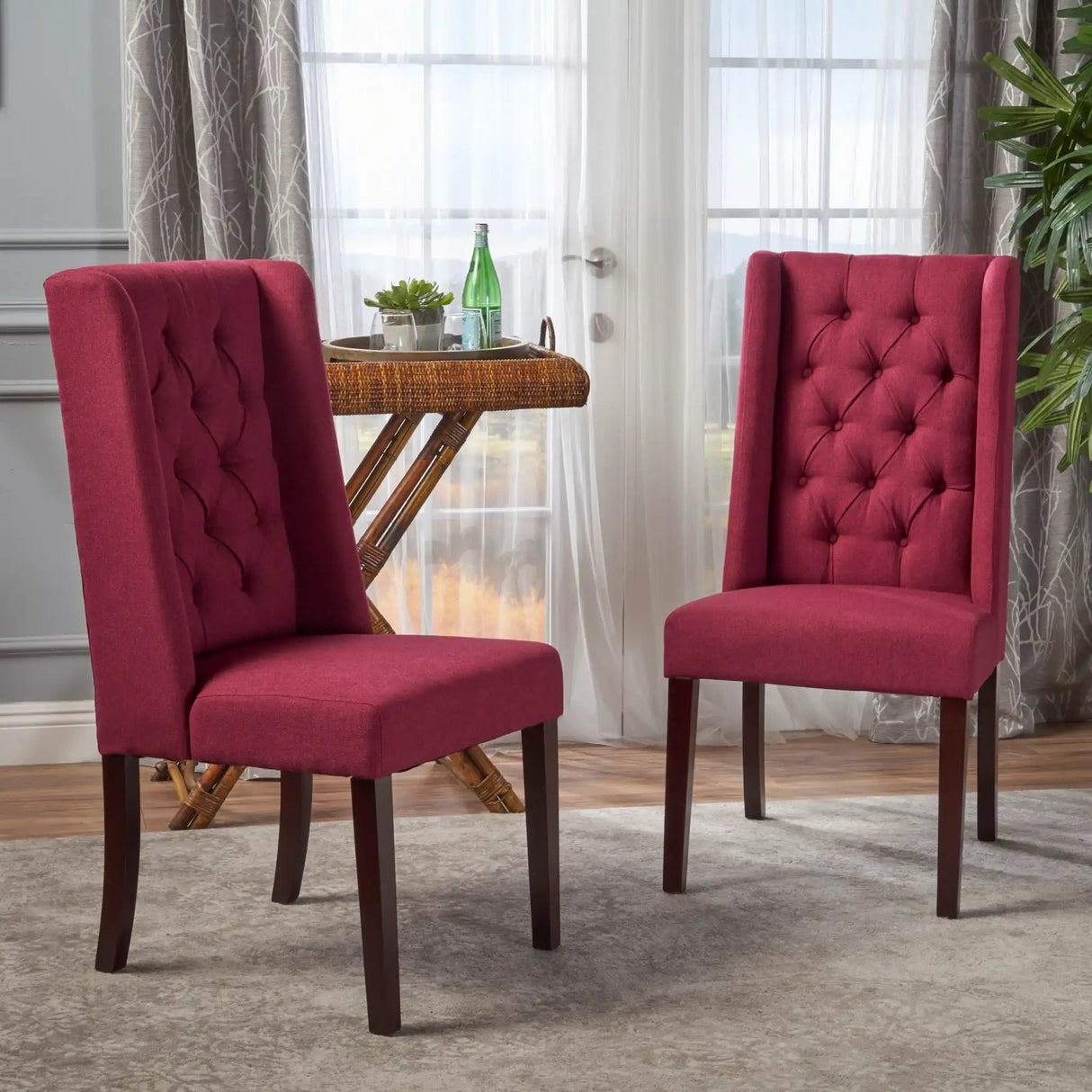 Sophisticated Tufted Dining Chair With High Back Design - Best Buy Furniture