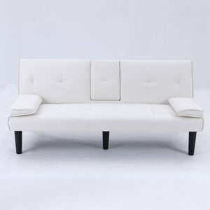 Sofa Bed With Foldable Design And Cup Holder