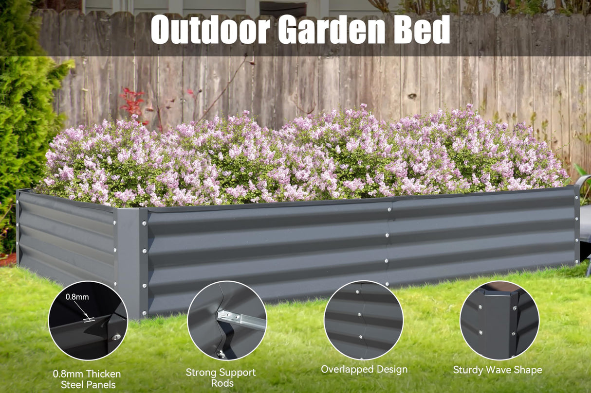 Galvanized Raised Garden Bed