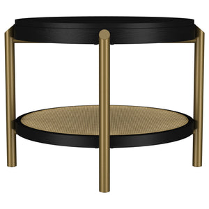 Benson - Round Table With Storage Shelf