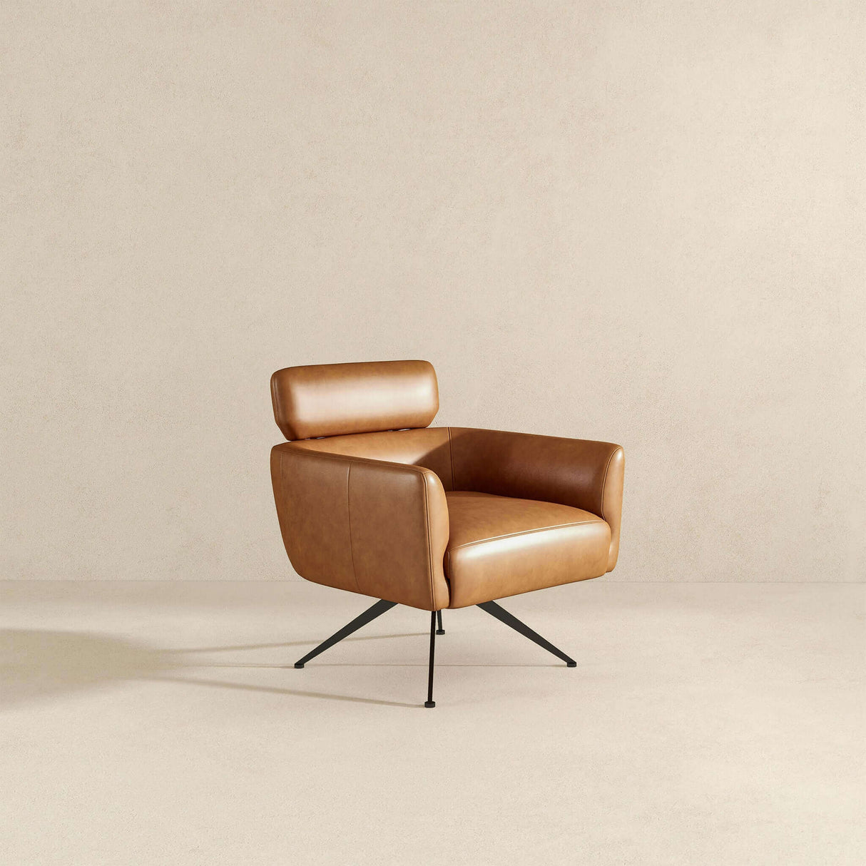 Camila Genuine Leather Lounge Chair
