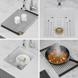 Quartz Composite Undermount Single Bowl Kitchen Sink