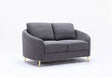 Yuina - Linen Loveseat - Gray - Best Buy Furniture