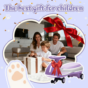 12V Kids Ride-On Electric Wiggle Car with 2-in-1 Smart Design