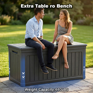 230 Gallon Large Outdoor Storage XXL Deck Box