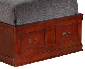 Traditional Style Bookcase Storage Bed