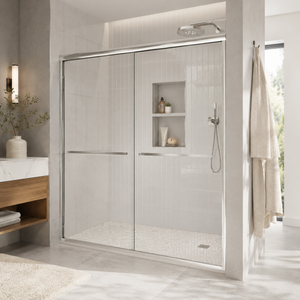 56-60" W x 72" H Framed Double Sliding Shower Door