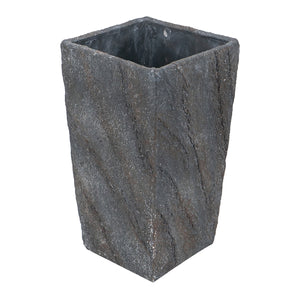 9.4x9.4x18.1" Cement Planter Large