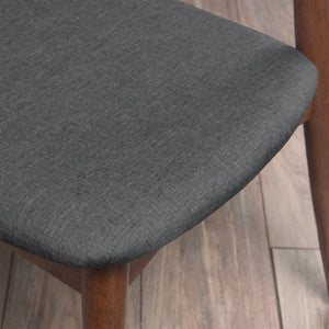 Retro Dining Chairs With Ergonomic Back (Set of 2)