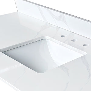 61-Inch Quartz Bathroom Vanity Top