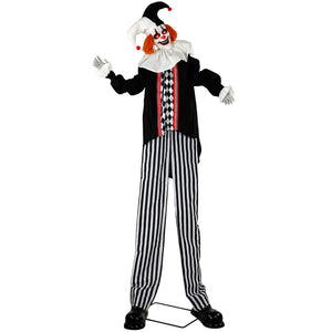 HOMCOM 106" Large Animated Clown Halloween Decorations