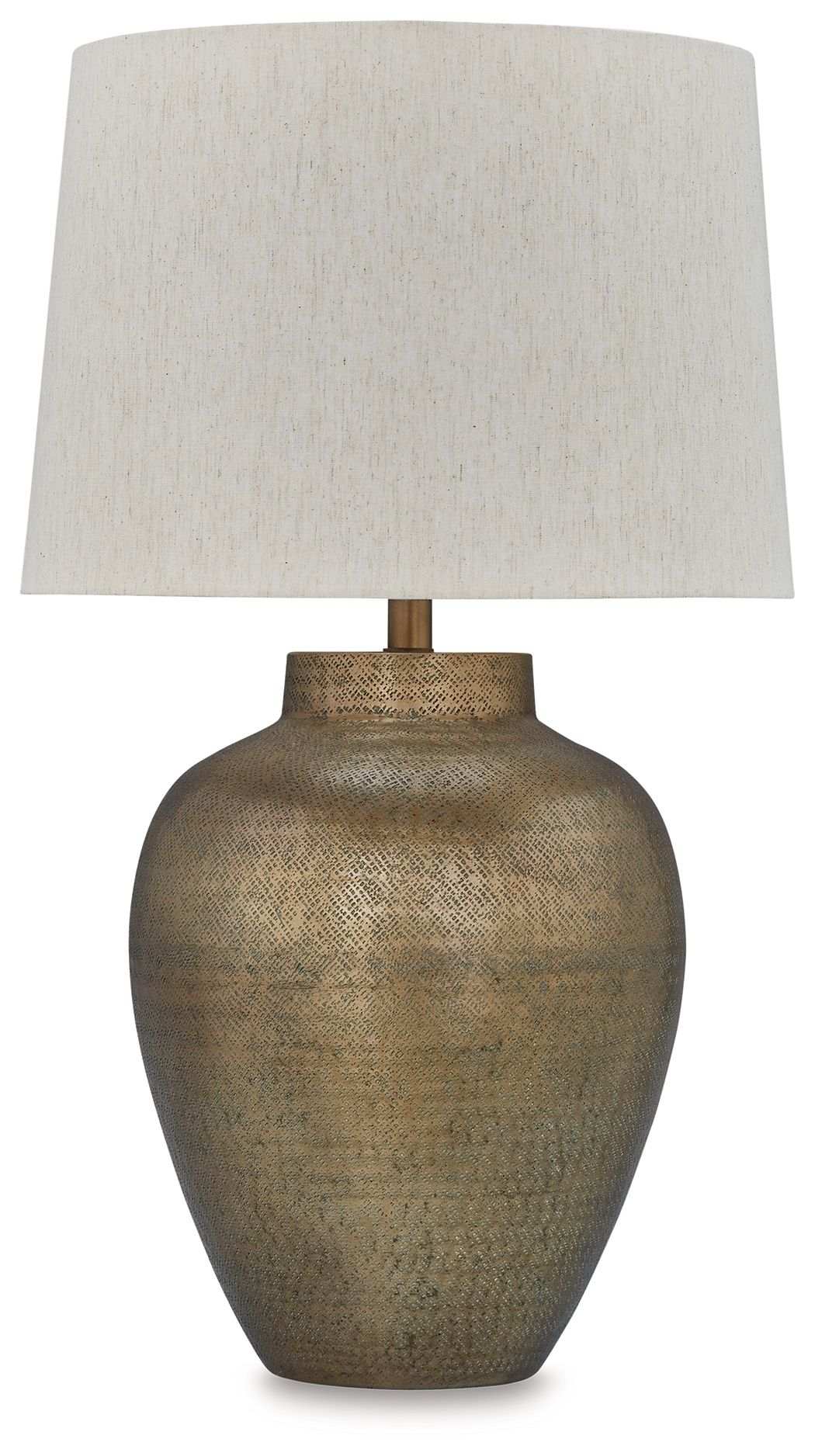 Madney - Metal Table Lamp - Antique Gold Finish - Best Buy Furniture