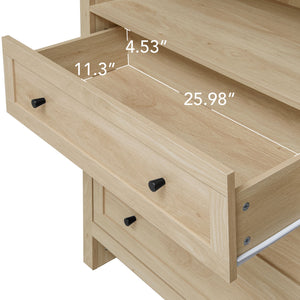 Arched Kitchen Pantry, Modern Farmhouse Wood Kitchen Storage Cabinets, Arched Storage Display Cabinet With Adjustable Shelves, Versatile Cupboard For Kitchen, Dining Room, Living Room - Natural