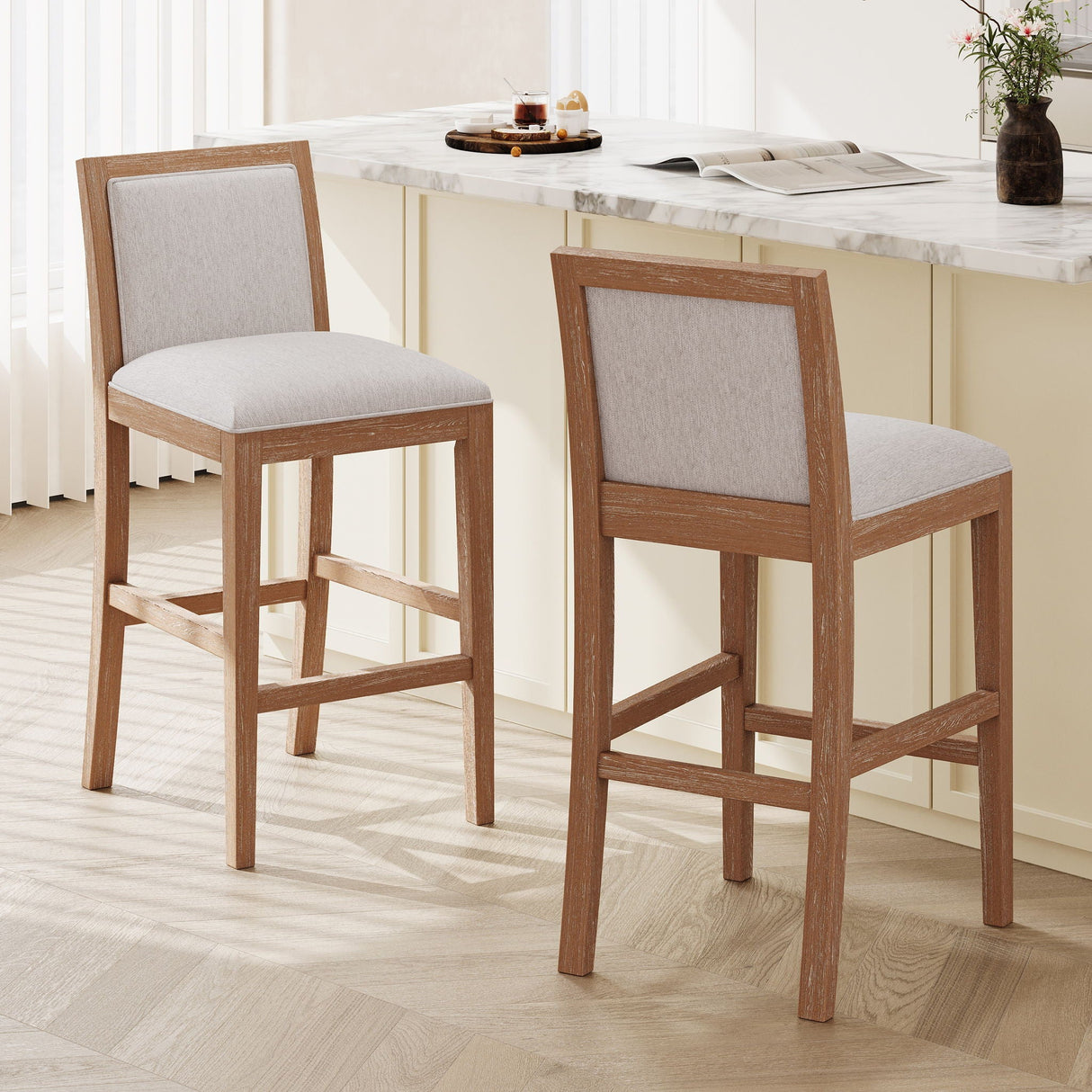 Upholstered Barstools (Set of 2) - Best Buy Furniture