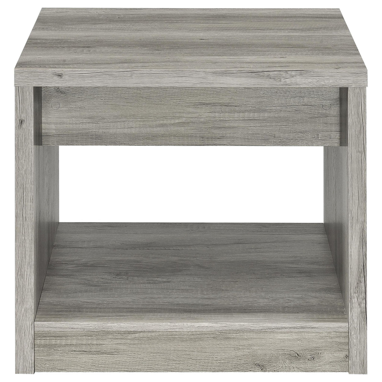 Nuberg - 2 Piece And End Table Set With Storage Drawers - Gray