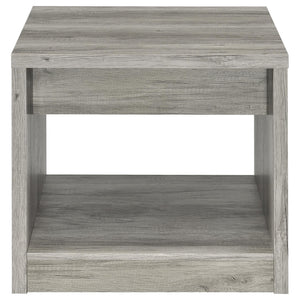 Nuberg - 2 Piece And End Table Set With Storage Drawers - Gray