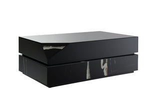 Wenona - Mirrored Coffee Table - Black - Best Buy Furniture