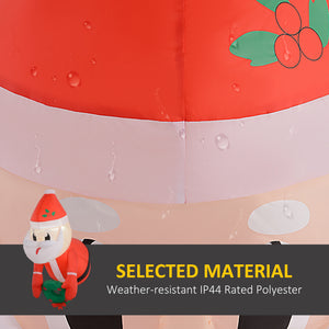 Outsunny 3.4' Christmas Inflatable Hanging Santa Claus