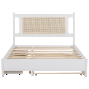 Platform Bed With 2 Big Drawers & Trundle