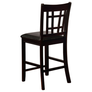 Lattice Back Counter Height Stools (Set of 2)