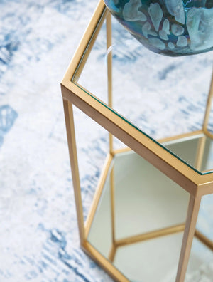 Veerwick - Accent Cocktail Table - Gold Finish - Best Buy Furniture