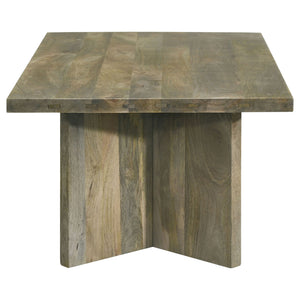 Neskowin - 2 Piece And End Table Set With Geometric Panels - Brown