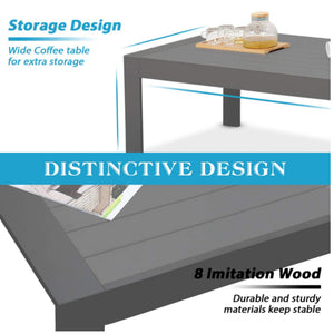 Outdoor Patio Set, All-Weather & Thick Cushions