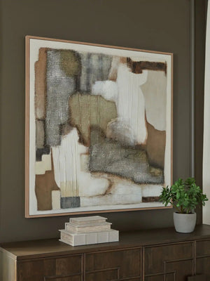 Wylander - Wall Art - Tan / Brown / Gray - Best Buy Furniture