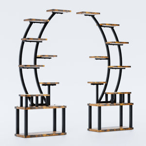 9 Tiered Indoor Plant Stand With 5 Adjustable Grow Lights