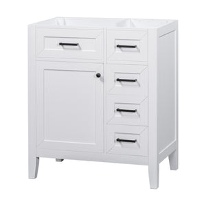 30" Bathroom Vanity Cabinet Base Without Sink