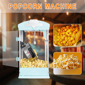 Portable Popcorn Maker Machine with Warming Deck
