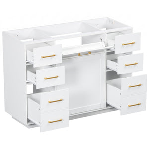 48" Bathroom Vanity without Sink, Cabinet Base Only